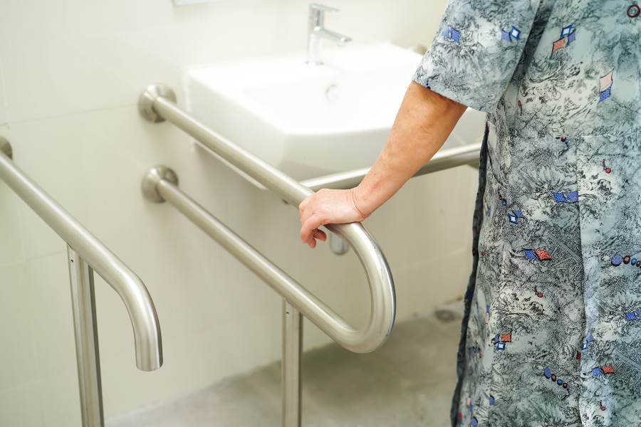 Bathroom fall prevention measures