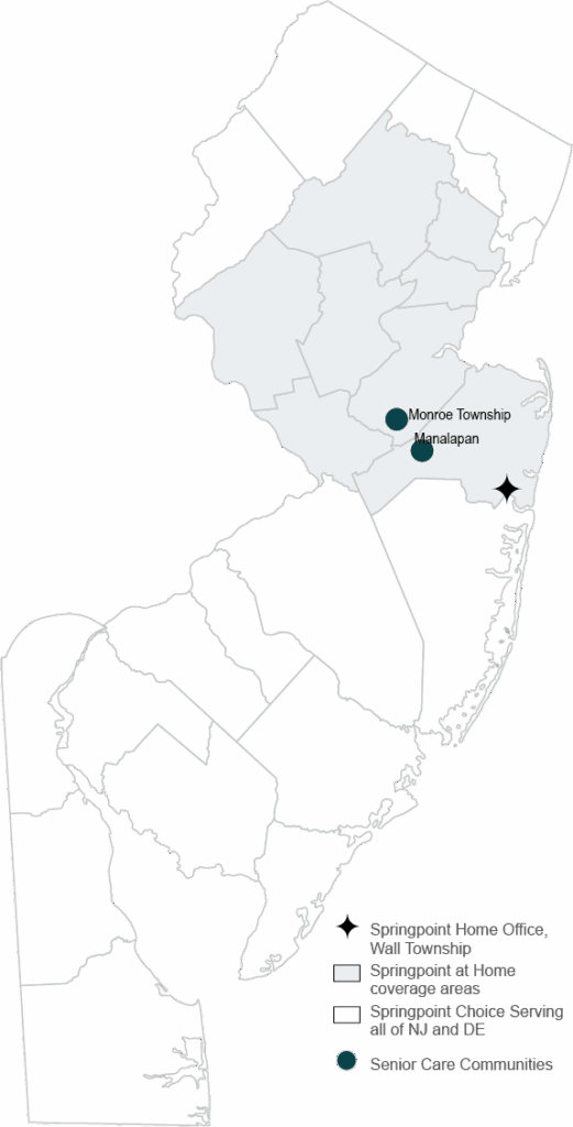 Senior Care Communities map